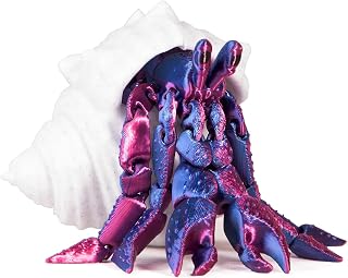 1 Pcs 3D Printed Hermit Crab, 3D Printed Animals, Fidget Toy Desk, for Adults