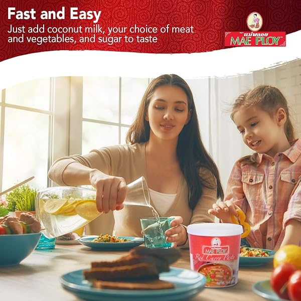 Mae Ploy Würzpaste Curry rot Cup (1 x 400 g) - 4