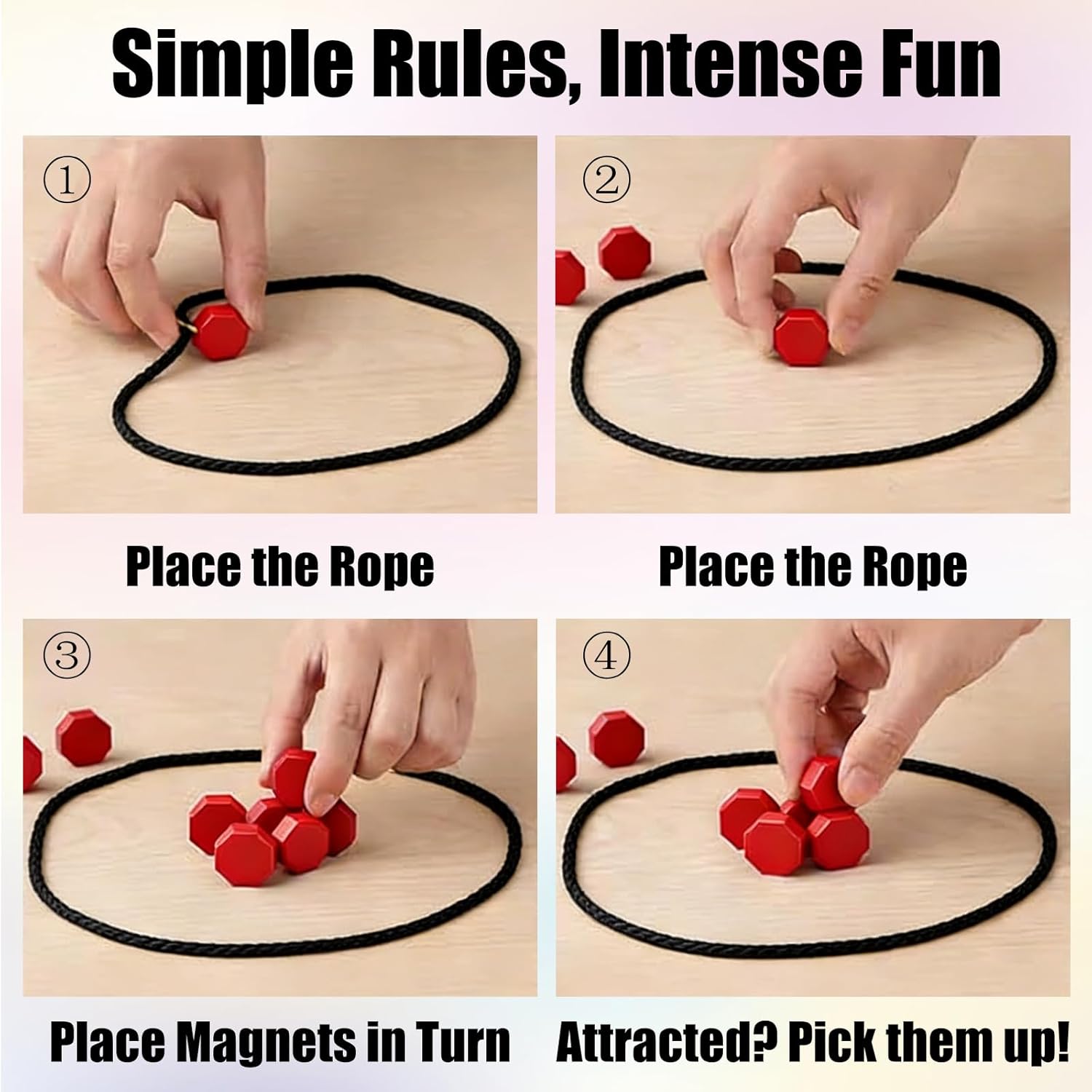 Magnetic Chess Game, Strategic Standing Play for Kids Stones Game, Exciting Magnetic Game for Easter Family Game Night