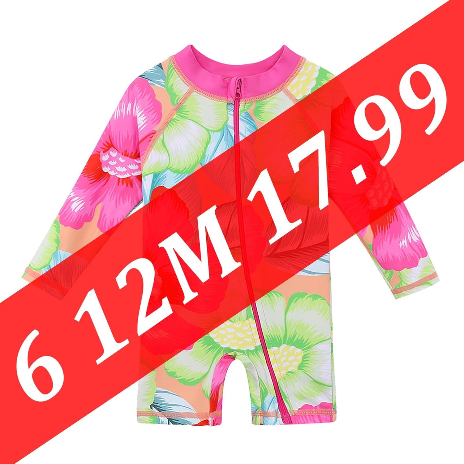 HUAANIUE ベビー/トドラー ガールズ 水着 長袖 ラッシュガード 水着