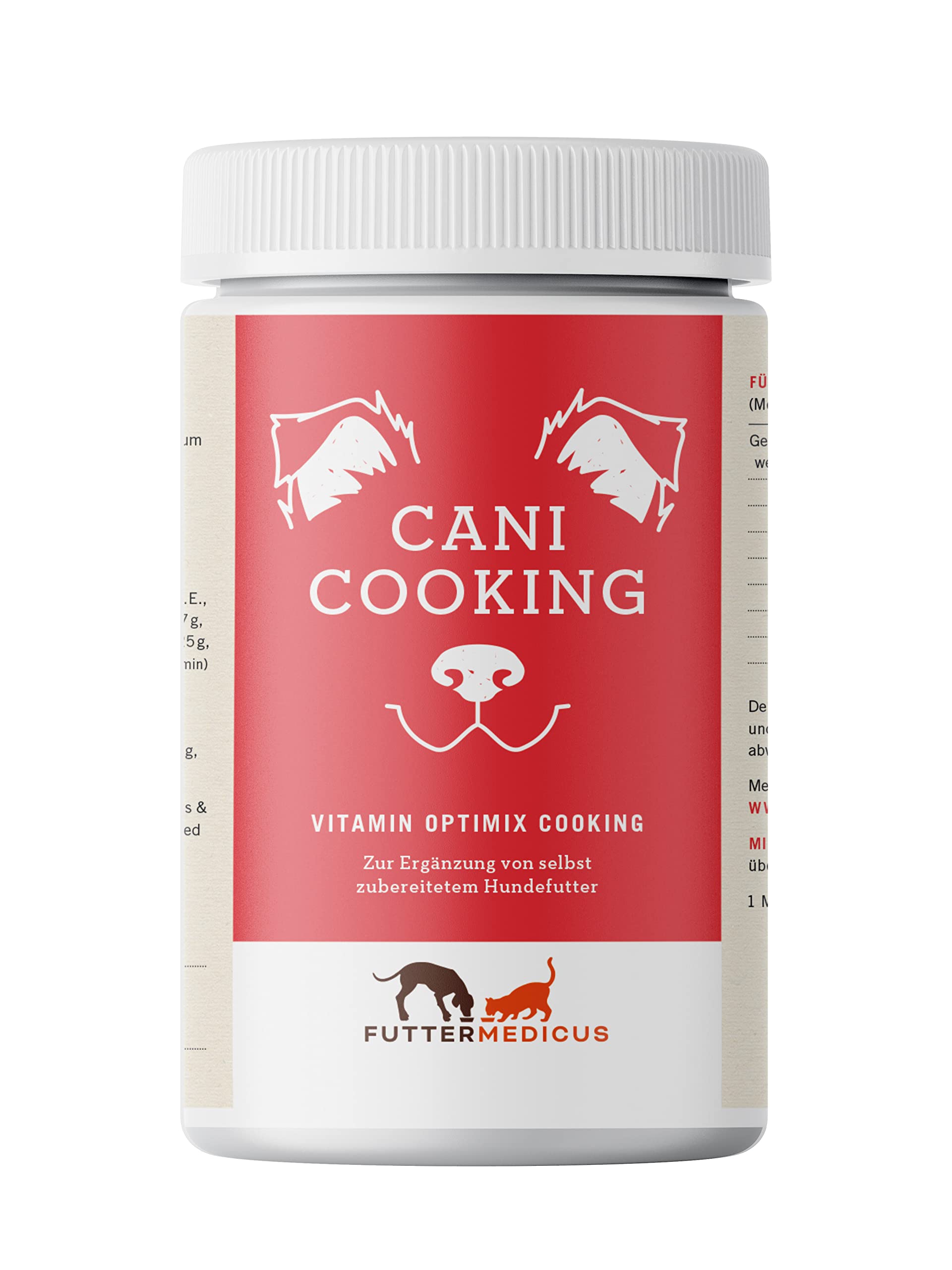 Futtermedicus Optimix Cooking | 500 g | Ergänzungsfuttermittel für ausgewachsene Hunde | Ergänzung für selbstgekochtes Hundefutter | Mit Allen wichtigen Nährstoffen