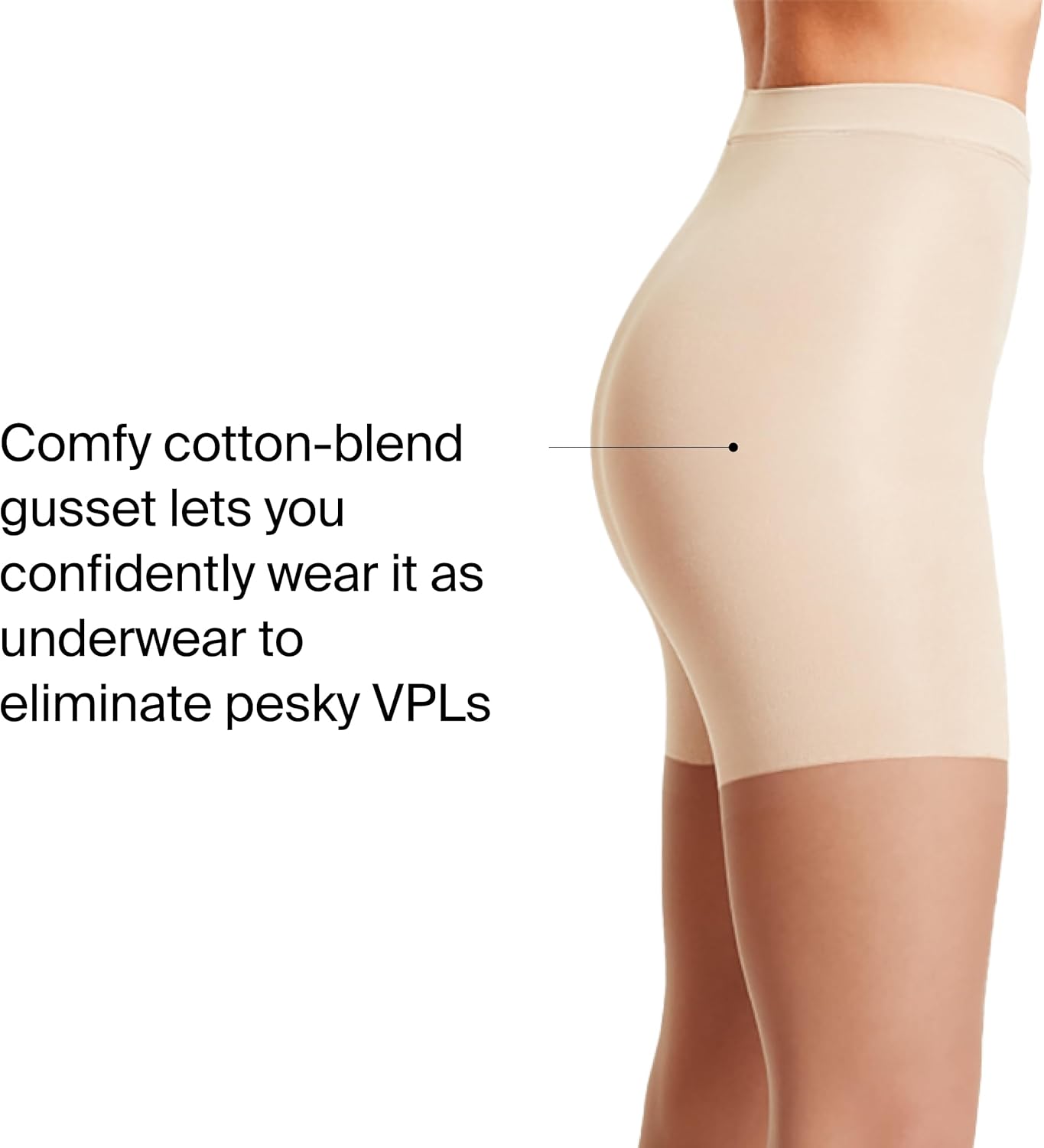 SPANXshape Mid-Thigh Sheers - Full Length - Comfortable Tummy Control Shapewear - Invisible Body Shaper