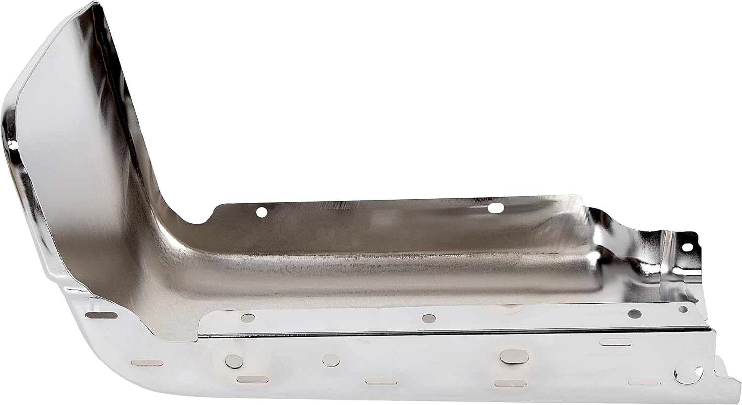 Chrome Rear Bumper End Cap Compatible with 2009-2014 Ford F150 & 2010-2014 Lincoln Mark LT (Left Side) Replacement for FO1102372 9L3Z17906B w/Sensor Hole