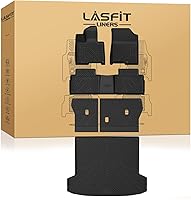 Vista 26 de LASFIT Alfombrillas para automóvil, para todo tipo de clima, elastómero termoplástico personalizable, fácil de limpiar, resistente, no se doblan