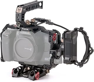 (Black) TILTA TA-T11-A-B Camera Cage Advanced Kit For BMPCC 6K Pro Blackmagic Pocket Cinema Camera 6K Pro Tiltaing Rig