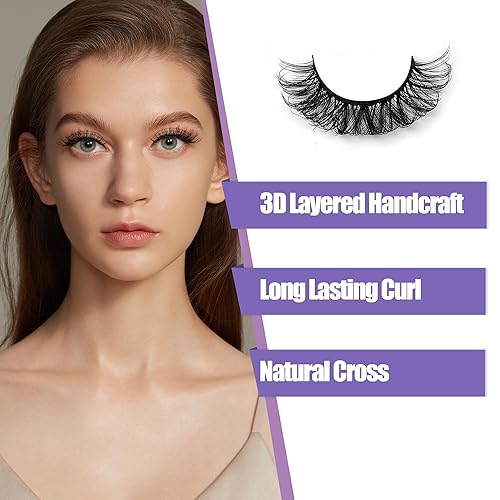 Miniatura 3 de Extensiones de pestañas en racimo de pestañas rizadas C D B&Q LASH Mega (D-0.354-0.591 in)