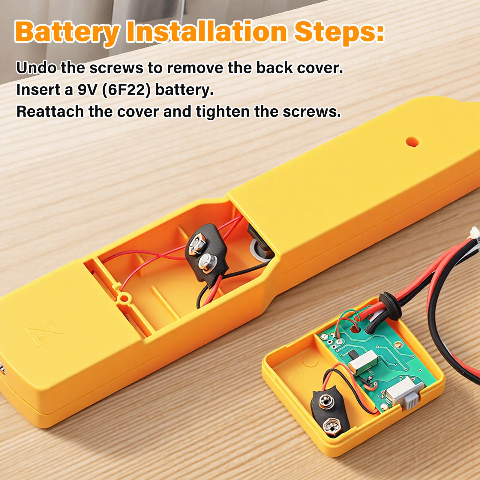 Buscador de cables y comprobador de red Fastsaw Cable Tracker con generador de sonido y sondas para pruebas de continuidad, seguimiento de cables y prueba de línea telefónica, incluye