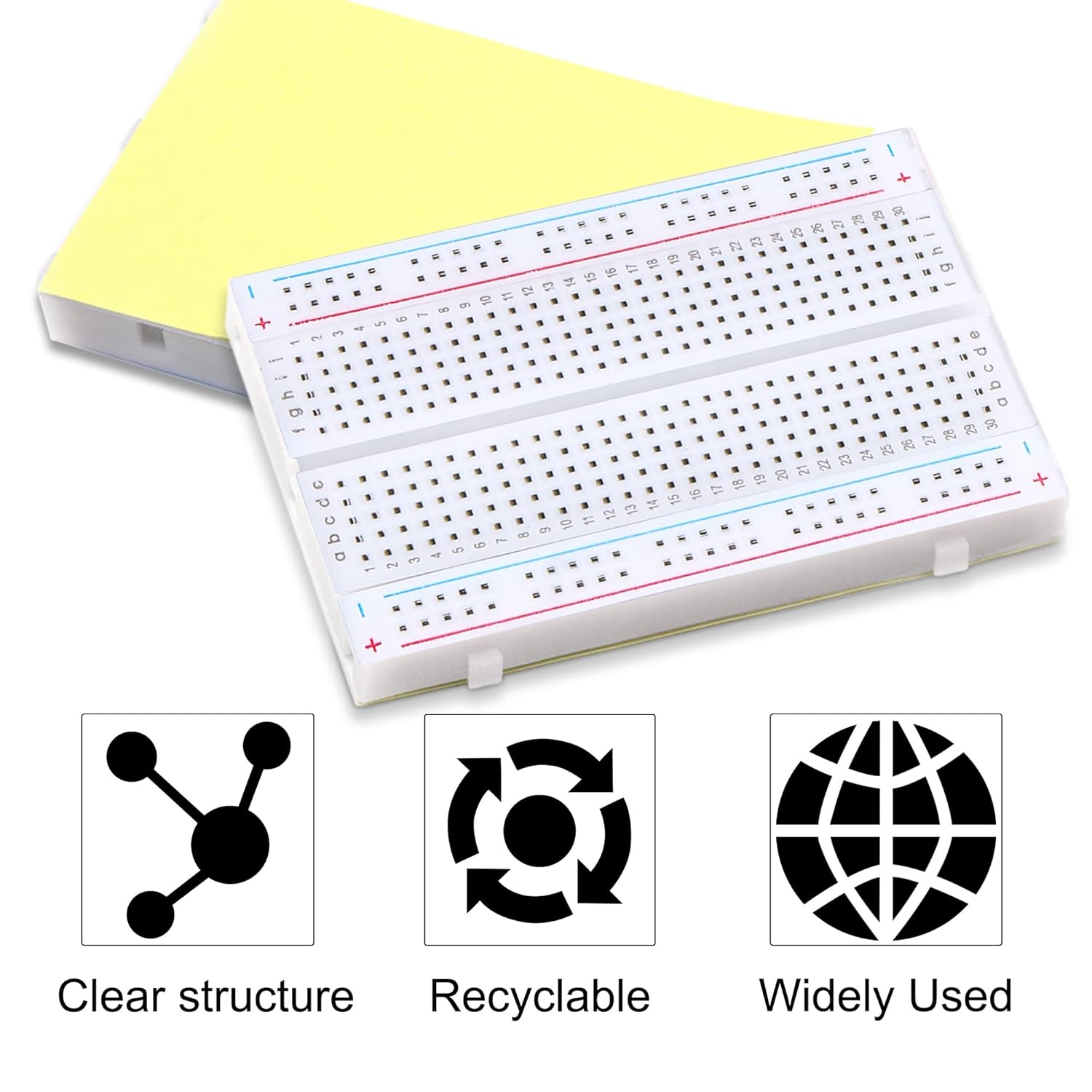 130 Pcs Breadboard Jumper Wires Kit 4pcs 400 & 830 Points Solderless PCB Breadboards and 126 Pcs Flexible Bread Board Jumper Wire Set for Arduino, Prototyping Circuit, DIY Electronic Project