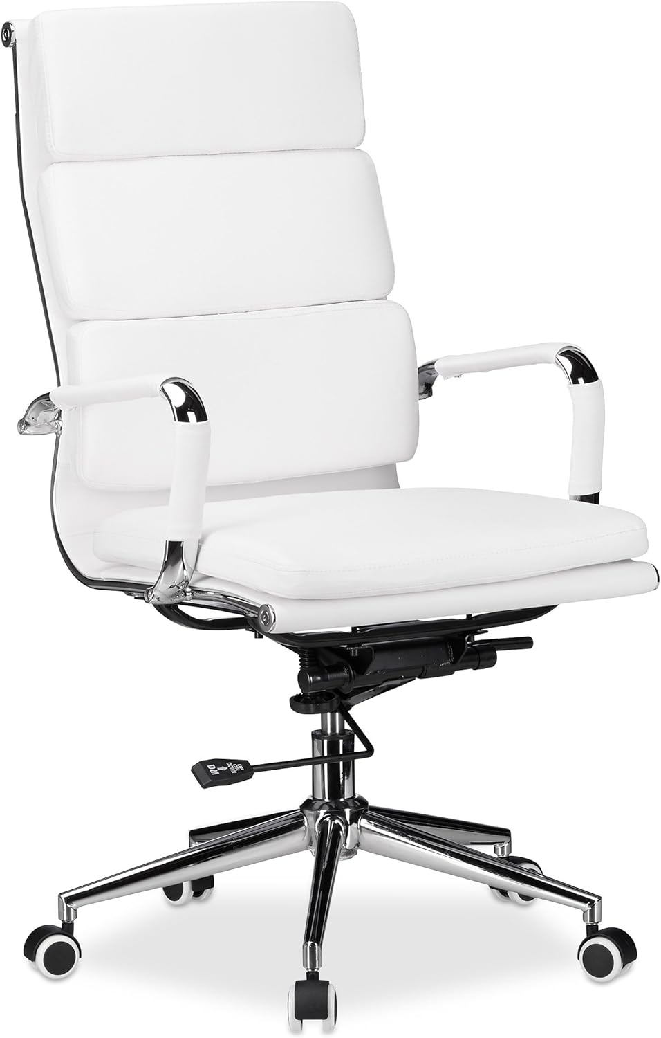 Relaxdays Bürostuhl, höhenverstellbarer Drehstuhl, ergonomisch, bequem, 120 kg belastbar, HxBxT