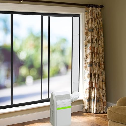 Miniatura 6 de Forestchill Kit de puerta corrediza de aire acondicionado portátil para manguera de escape de 5 pulgadas de diámetro, kit de ventilación universal