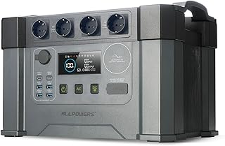 ALLPOWERS 2400W Estación de energía portátil S2000 Pro batería portátil LiFePo4 de 1451Wh generador solar de salida de CA 4x2400W con MPPT y SAI＜15ms