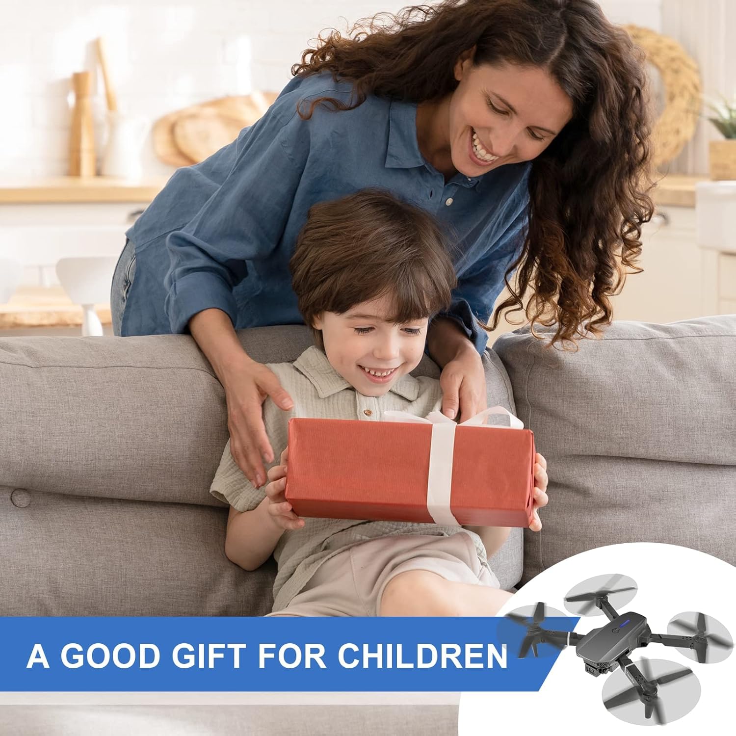 Drohne mit Kamera HD 4K RC Faltbare FPV WiFi Live Übertragung für Kinder Anfänger 2 Akku Lange Flugzeit Headless Modus Hindernisvermeidung