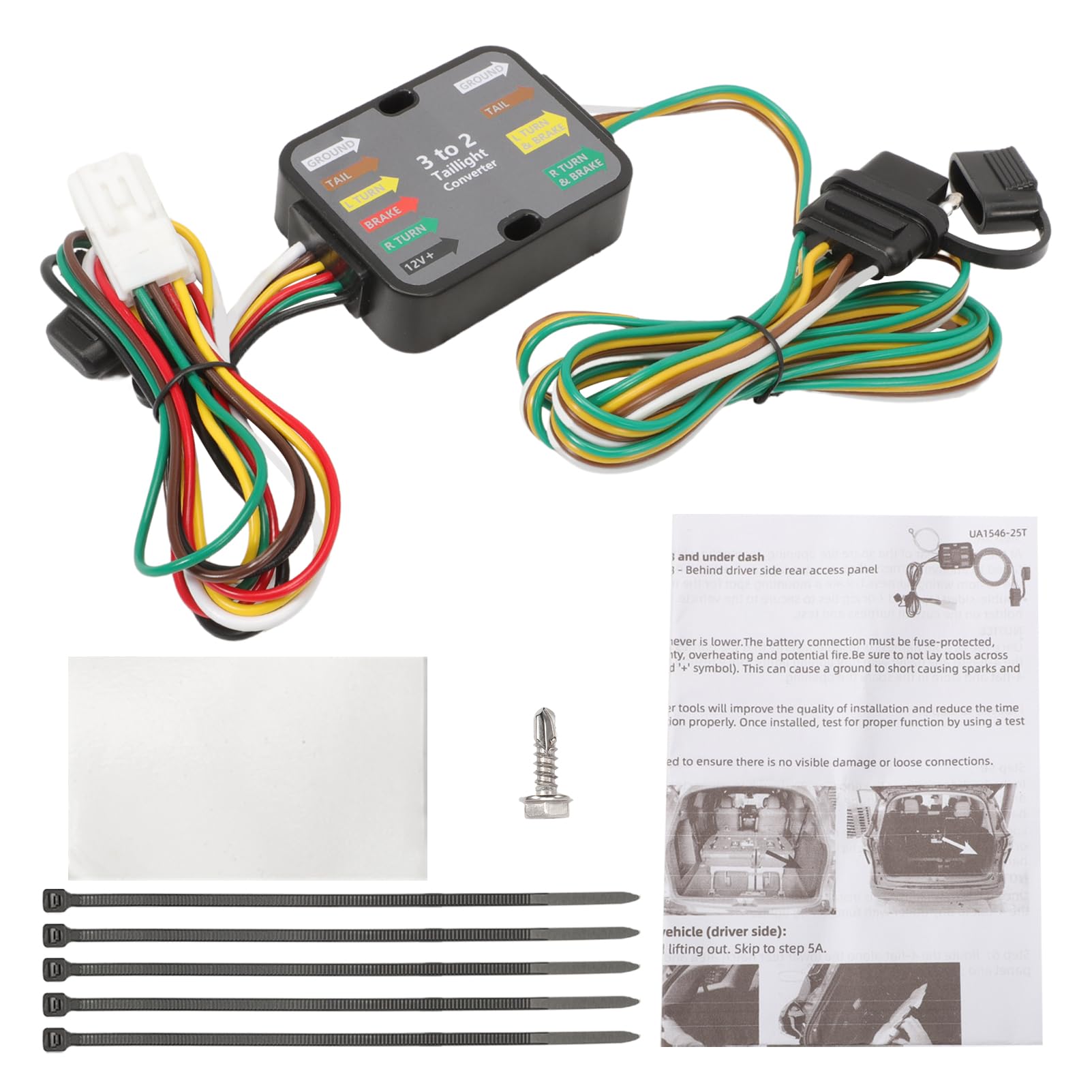 Amazon.com: 4 Way Trailer Wiring Harness Flat Output