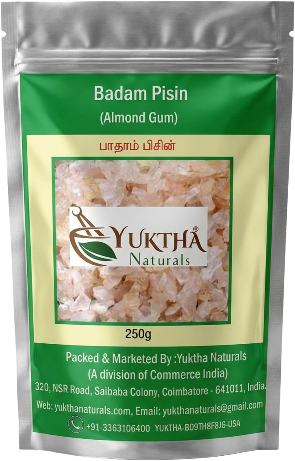 Yuktha Naturals Badam Pisin - Badam Gum - Almond Gum - 250g
