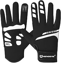 WESTWOOD FOX Cycling Gloves for Men Women, Full Finger, Anti-Slip Touchscreen Breathable Mountain Bike Gloves for MTB Riding, BMX, ATV,Road Racing,Bicycle.Climbing and Outdoor Sports