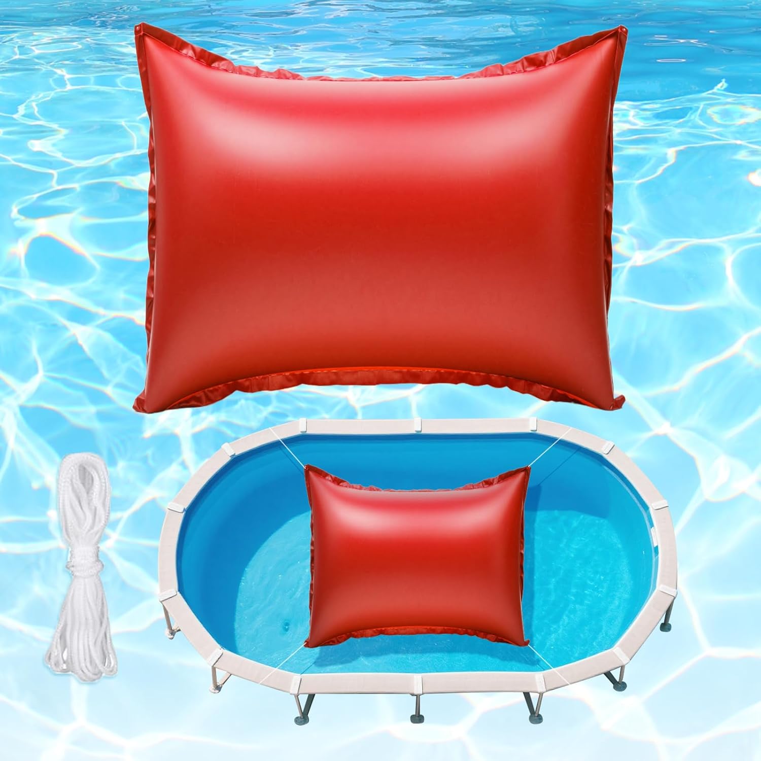 Pool Pillows for Above Ground Winterizing Kit (6.6 x 8.2 ft) 0.6mm PVC