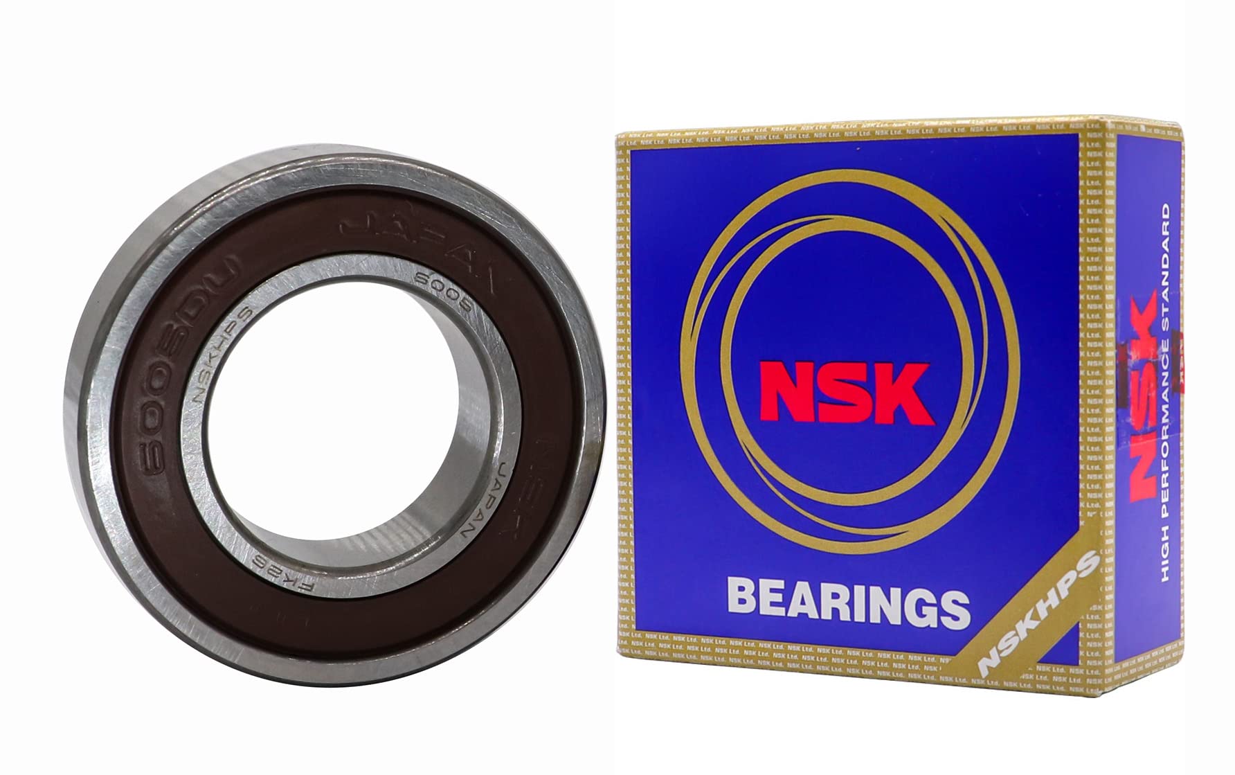 2PACK NSK 6005DDUCM 6005-2RS Made in Japan 25X47X12MM Pressed Steel Cage,Deep Groove Ball Bearings