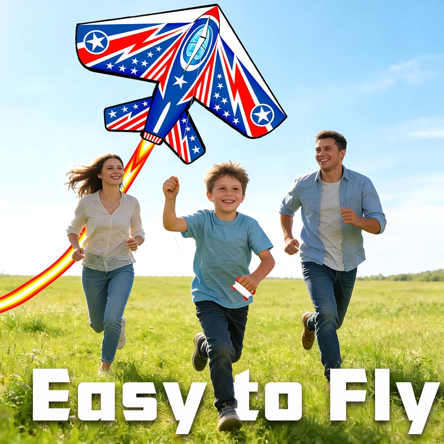 YongnKids Kite for Kids Age 4-8 8-12, Large Kites for Boys Adults Easy to Fly & Assemble, with 328ft String,Perfect for Beach Trip Park Family Activities Outdoor Games - Image 6