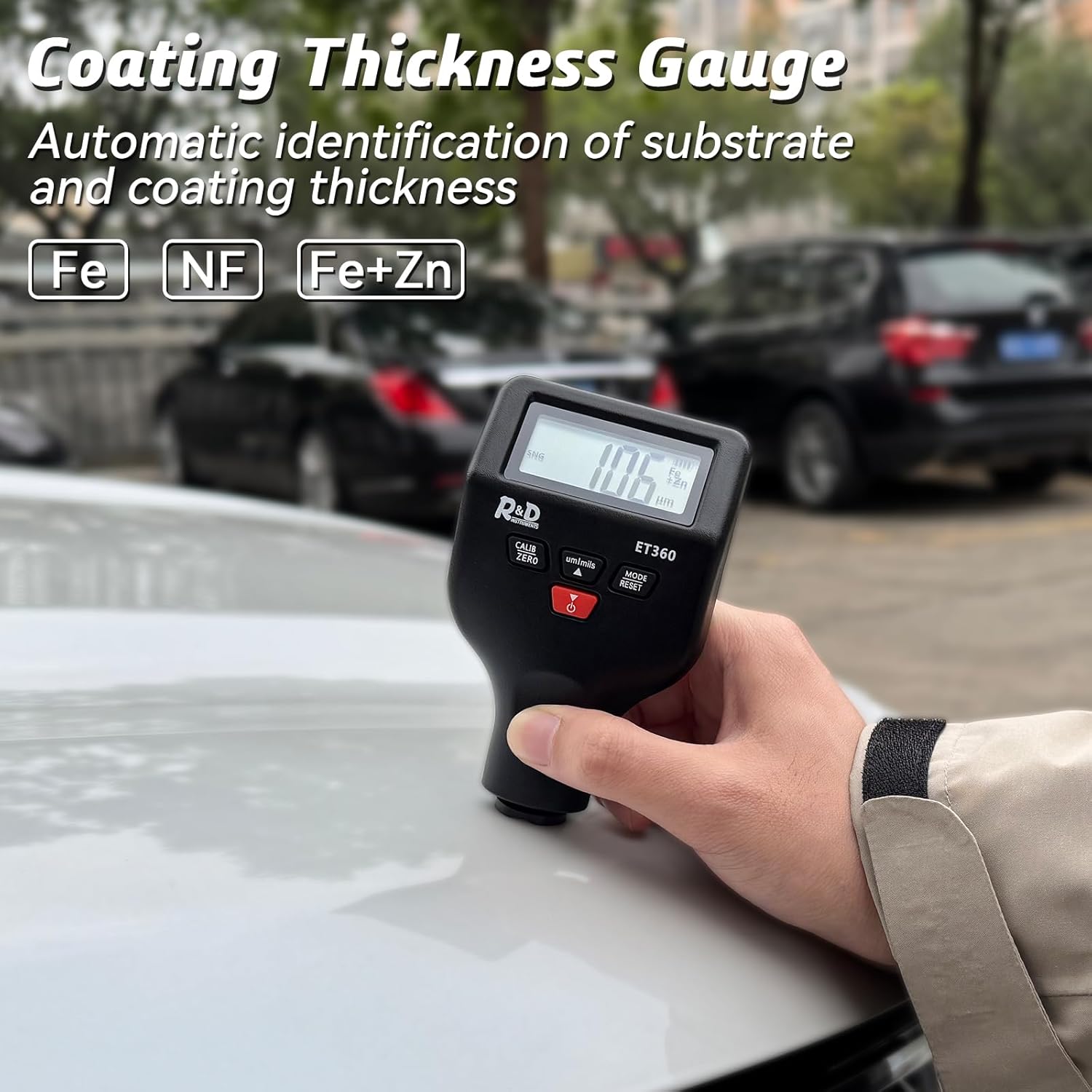 Car Coating Thickness Meter for Used Car Buyers, Paint Mil Thickness Meter Gauge Check The Car’s Original Coating Auto Car Paint Meter