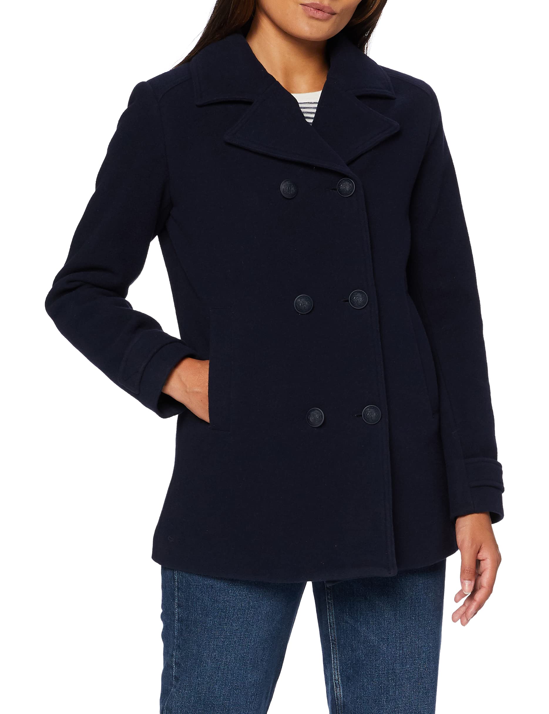Armor-Lux Women's Blue (Rich Navy D85) Armor Lux 77288 Jacket Not Applicable, Small (Manufacturer Size: 42)