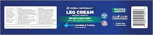 Miniatura 9 de Owell Naturals Restless Legs Cream 2 oz