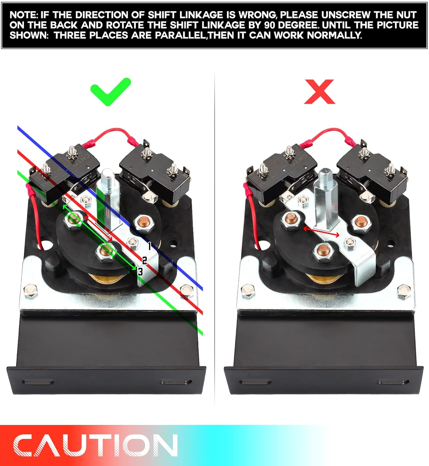 EZGO TXT Forward and Reverse Switch Assembly, Golf Cart Forward and Reverse Switch for 1994-UP Electric EZGO TXT, OEM# 70578-G01