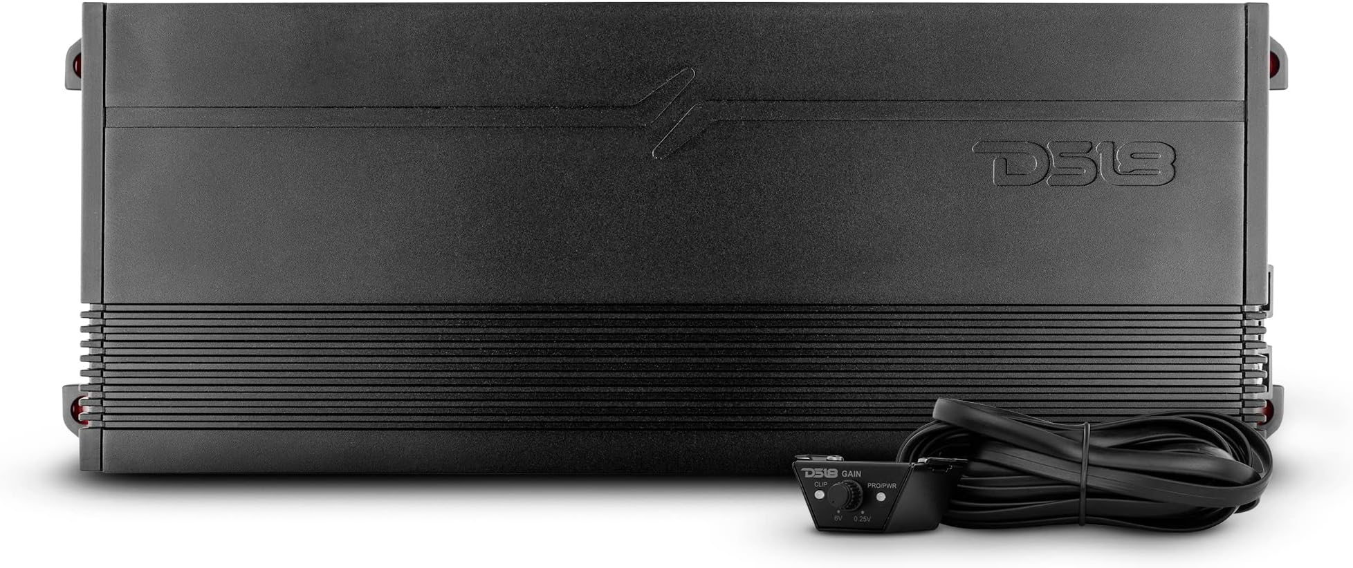 DS18 G4000.5D GEN-X Full-Range Class D 5-Channel Amplifier 4000 Watts Max Power 2/4 Ohm Stable, Bridgeable, High/Low Pass Filter - BASS Knob Included - Compact Amp for Speakers in Car Audio System