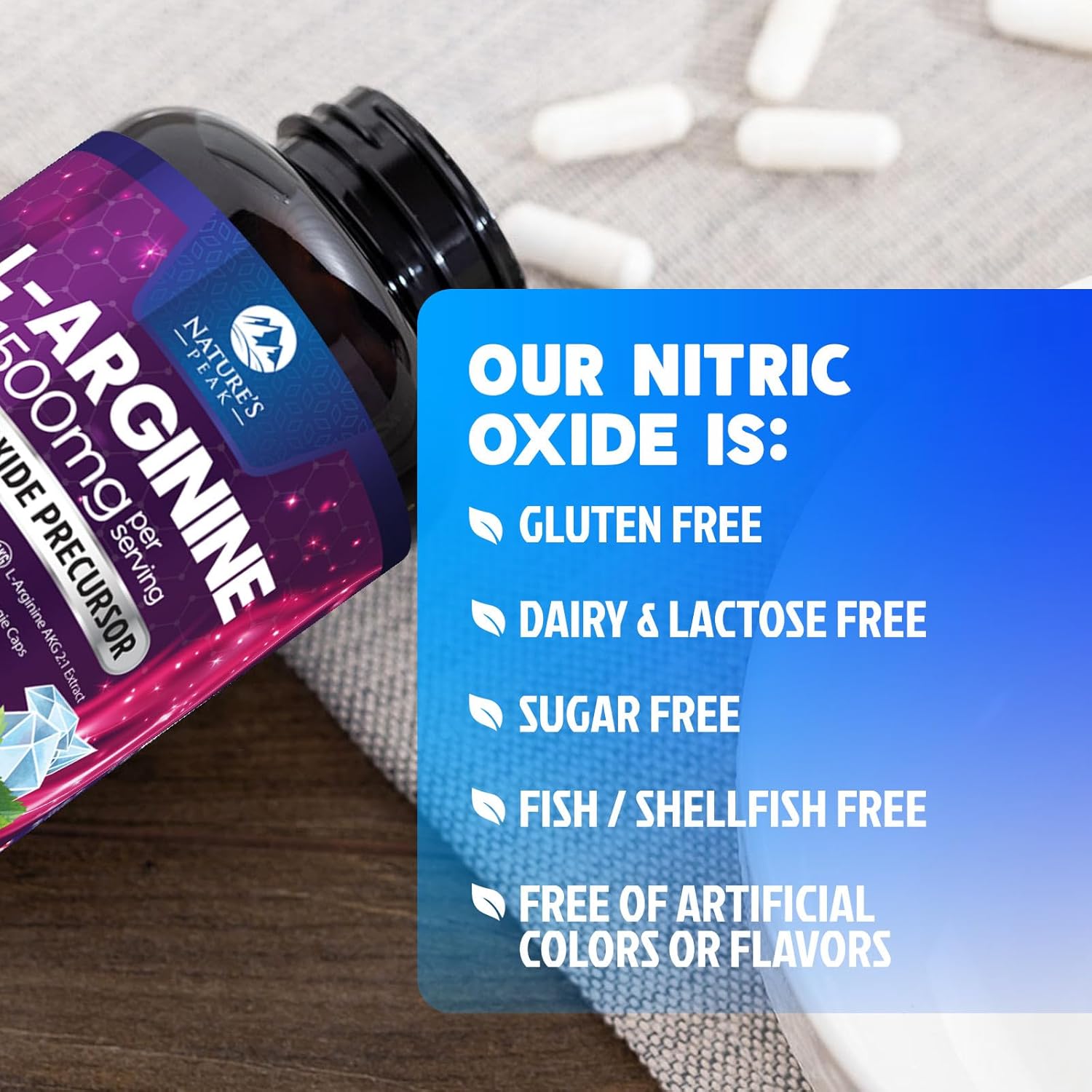 L-Arginine Complex 1500mg - 3X Strength L-Agrinine & L-Citrulline Supplement - Premium Heart Health & Muscle Supporting Nitric Oxide Booster & Energy Blend - for Men & Women Bottled USA - 120 Capsules - Image 7