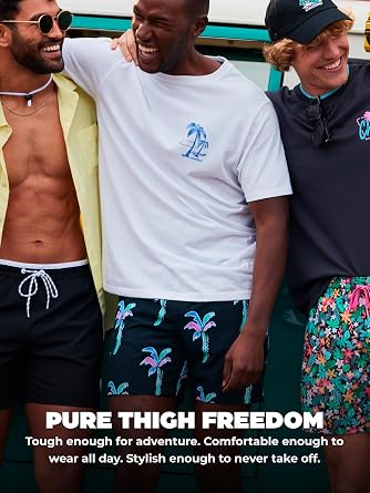 Chubbies Mens Swim Trunks Mens Swim Shorts with 4-Way Stretch, 5.5 Beach Shorts with Elastic Waist, Drawstring,Mesh Lining