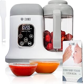 CUBS Smart Touch Screen Baby Food Maker. Easy Multi Functional Steamer, Processor And Puree Blender. Auto Cooking & Grinding. Baby Food Processor Machine