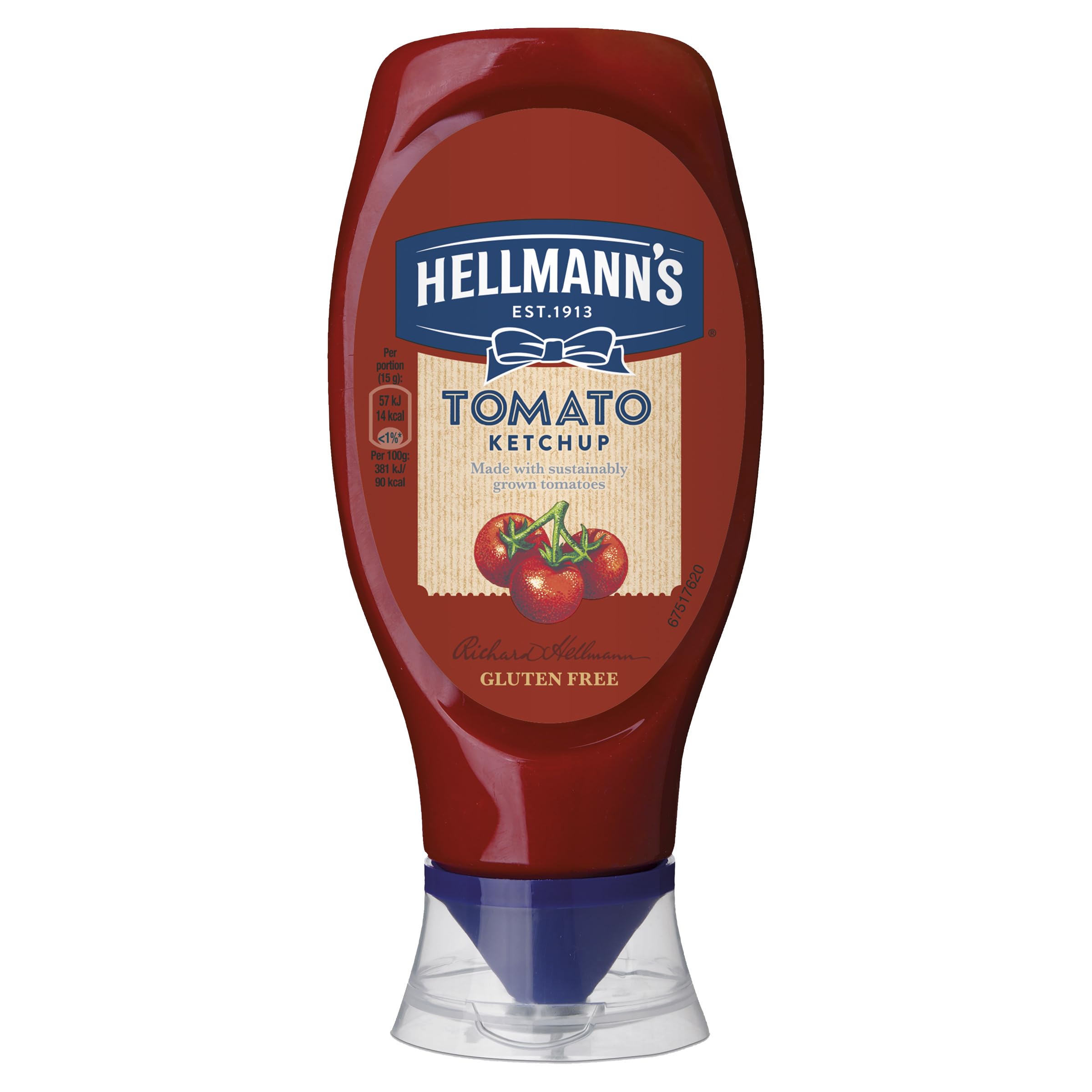 Squeeze Bottle Tomato Ketchup Condiment made with real tomatoes perfect on a burger 430 ml