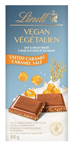Lindt Vegan Salted Caramel Chocolate Bar, 100 Grams