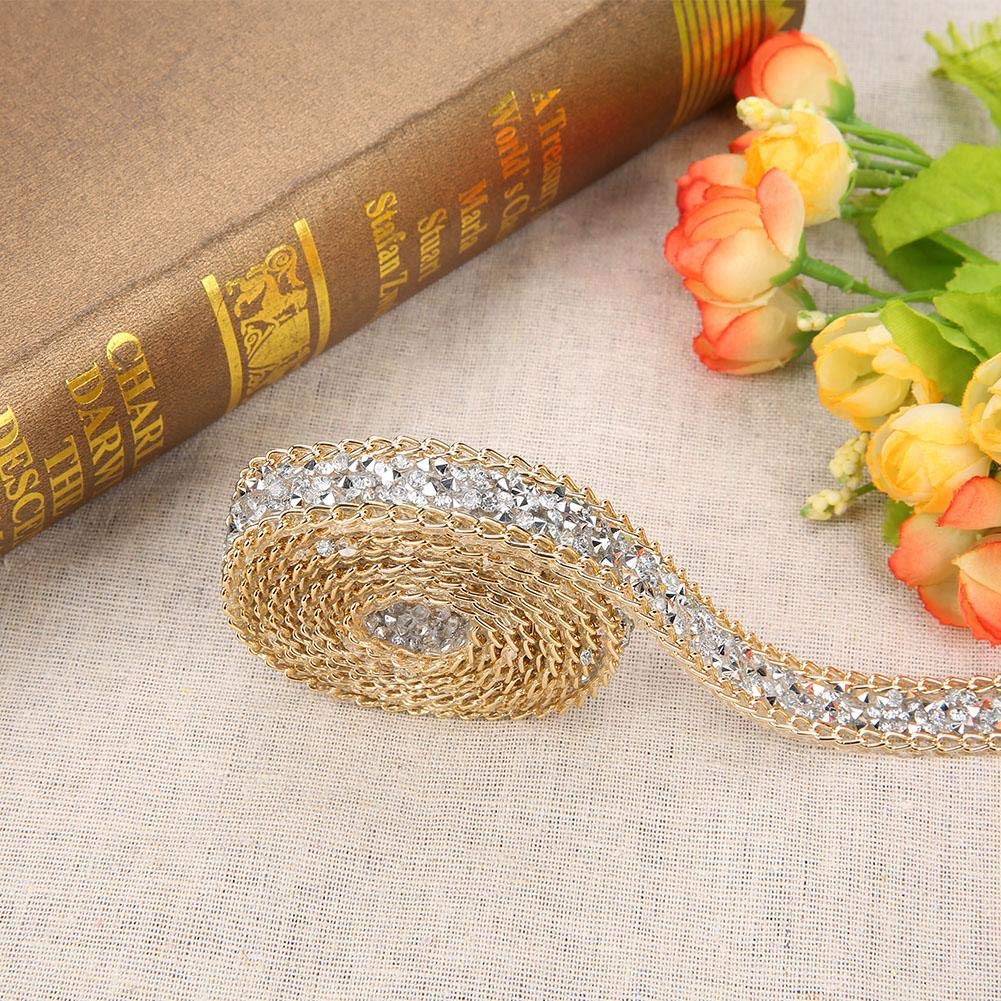 4 Rollen Kristall Strass Diamant Band, Selbstklebende Strasssteine Band Für Hochzeit Geburtstag Kunstwerke Diy Dekoration 4 10 14 Reihen