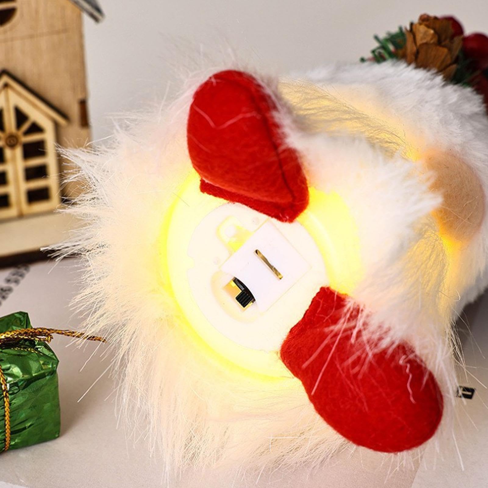 Weihnachts-Adventskalender Süße Weiche Leuchtende Plüschpuppen-Dekoration | 24 Boxen Weihnachtskristallpuppe Für Festtag, Wohnzimmer, Schlafzimmer, Sofa, Auto, Erwachsene und