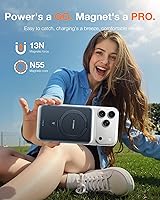 Vista 5 de TORRAS EasyGo 10000mAh Magnetic Portable Charger Power Bank for iPhone, Fast Charging Travel Essential Wireless Battery Pack with Stand Compatible