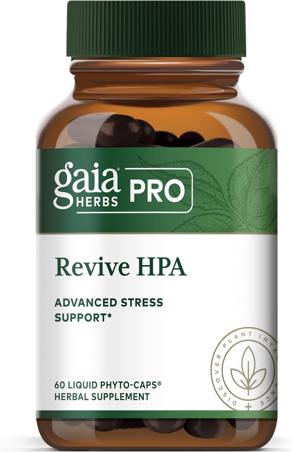 Gaia Herbs Pro Revive HPA - Adrenal Health Support Supplement* - Energy Supplement* with Cordyceps Asian Ginseng Licorice Root & Prickly Ash - 60 Liquid Phyto-Caps (30 Servings)