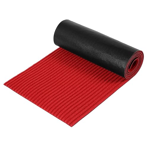 Nuanchu 1 Roll Large Semi Finished Outdoor Mat 16 x 79 Inch (Red)
