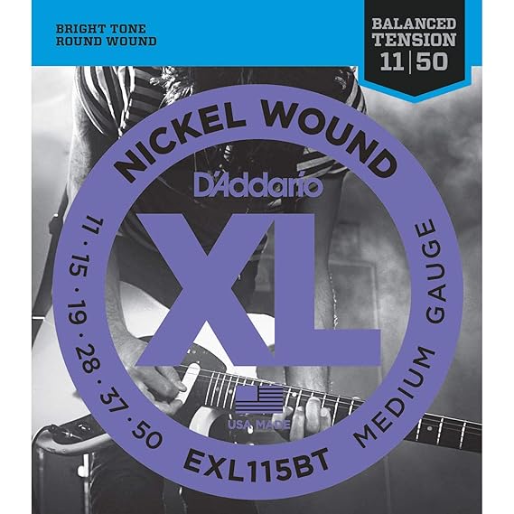 D Addario Elec Guitar Strings Set Bal Tension .011-.050 EXL115BT