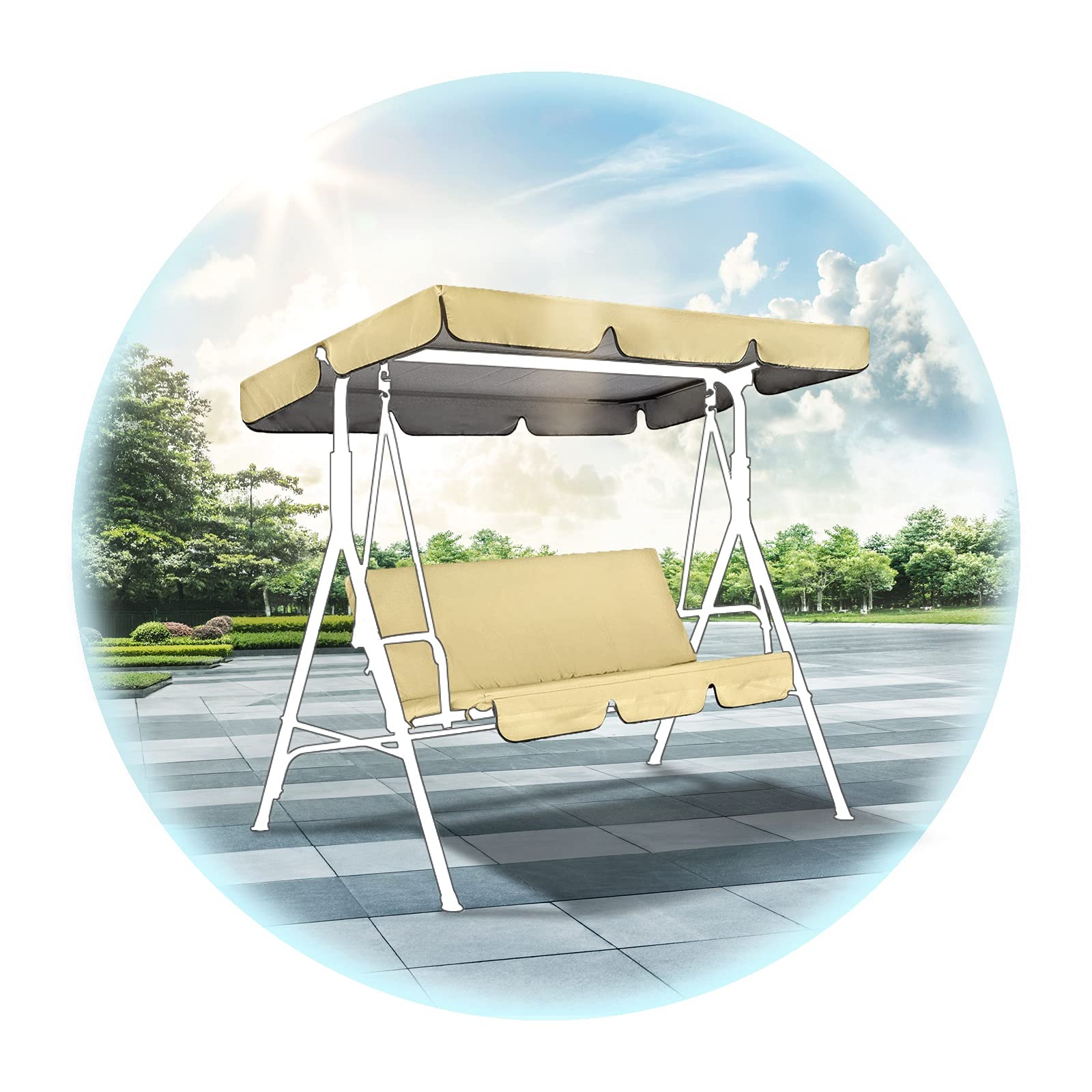 Replacement garden swing canopy Find the best price at PriceSpy
