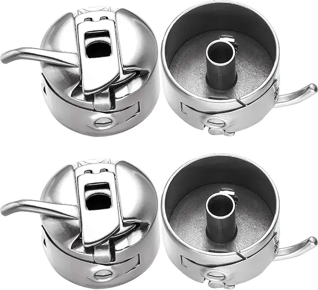 2-Pack Metal Bobbin Case for Elna Industrial Sewing Machines - Heavy Duty