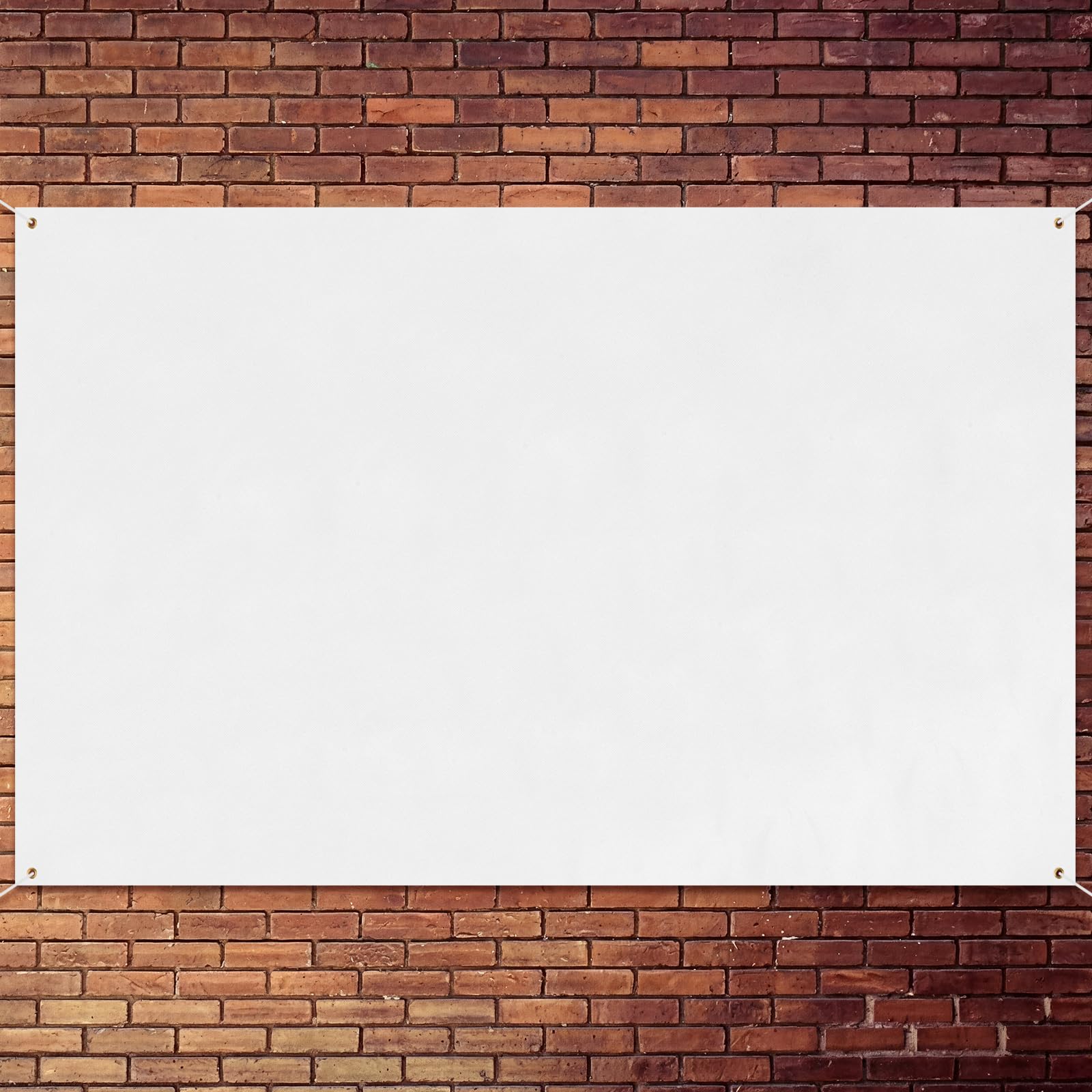 Zonon Blank Banner to Decorate Polyester Oxford Cloth,White,3 X 5 Feet