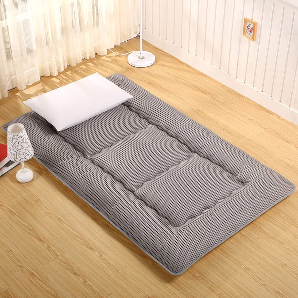 EROOLU Foldable Dormitory Floor Mattress, Quilting Tatami Sleeping Floor  Mat Roll Up Bed Sleeping Pad Japanese Futon Mattress Mattresses (Color  Grey