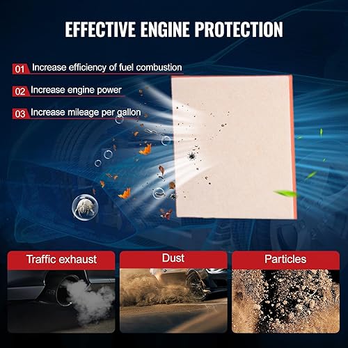 Miniatura 6 de Bapmic 13272719 Reemplazo del filtro de aire del motor para Chevrolet Chevy Cruze 2011-2016, Orlando 2012-2014, Buick Cascada 2016-2019, Verano