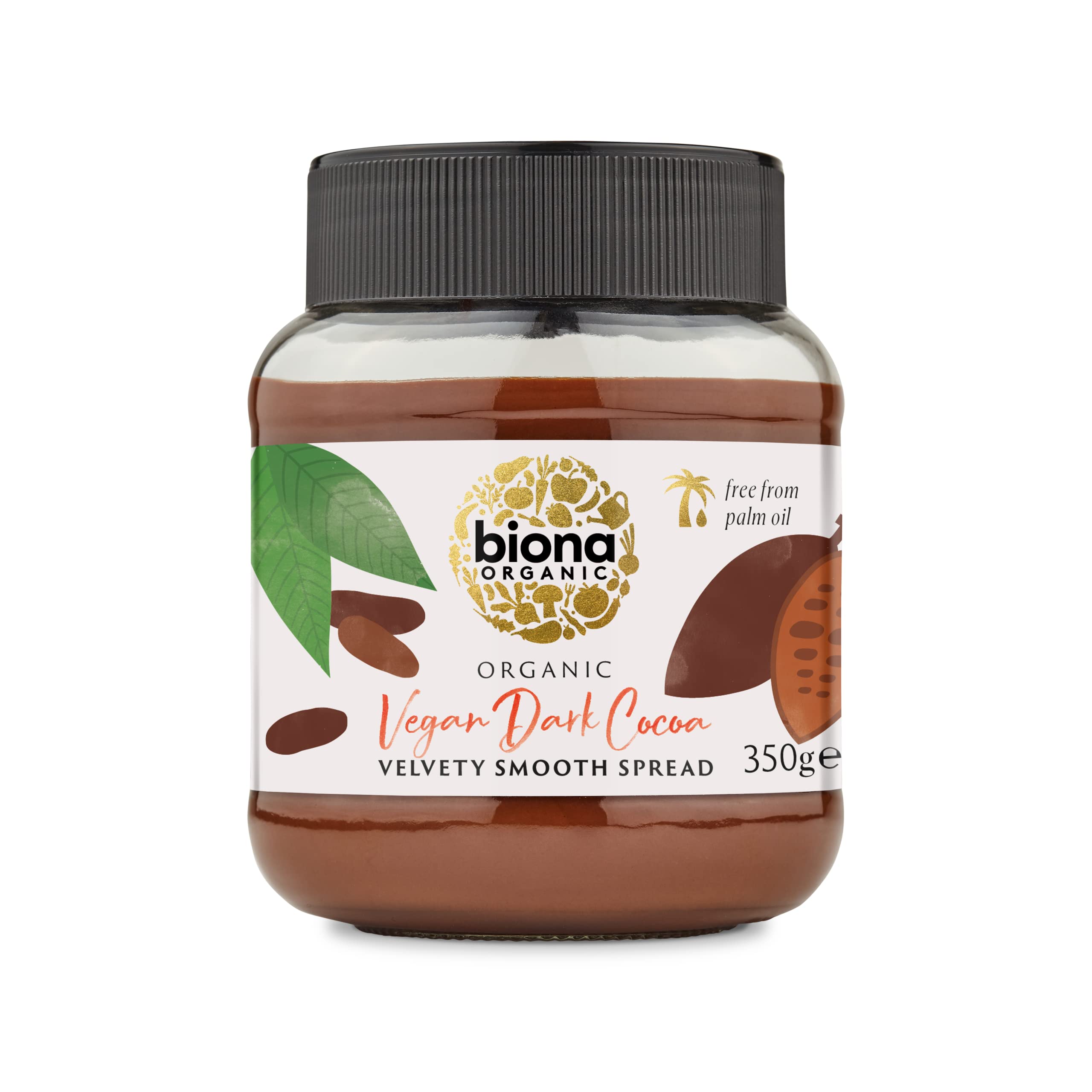 3 confezioni di crema spalmabile al cioccolato fondente biologico Biona 350g