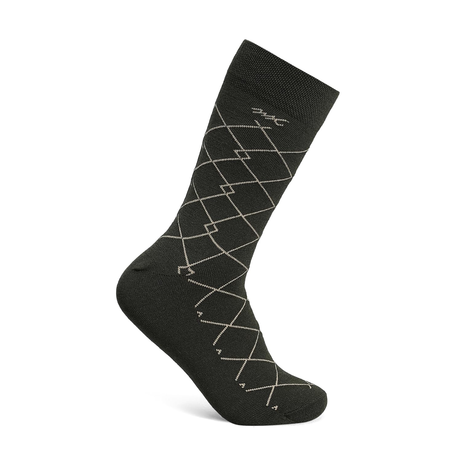 Mens Regular Fit Solid Socks |Calf Length Winter Wear Socks (Pack Of 1)-image-37