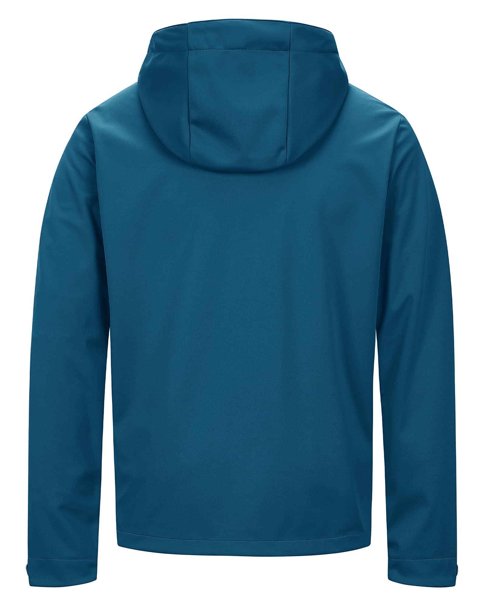 33,000ft Veste softshell pour homme - Imperméable et coupe-vent - Veste fonctionnelle respirante - Veste de cyclisme légère avec capuche - Sans doublure en polaire