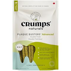 Crumps Naturals Plaque Busters Advanced - Double Fresh Dental Sticks 9 5oz