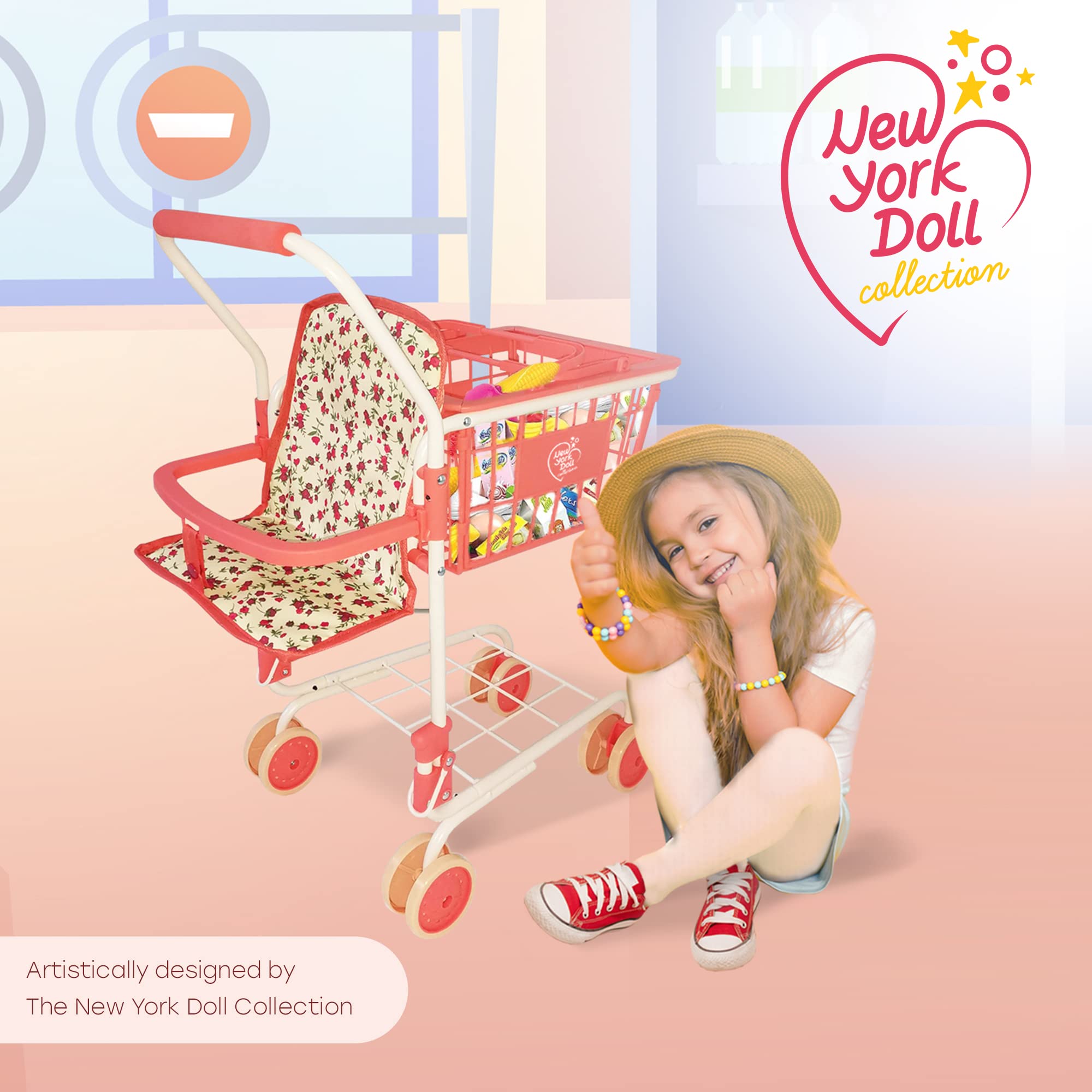 ワンタッチ ショッピングカート 箱・取説付き Amazon.co.jp: 子供用ショッピングカート、バスケット付きおもちゃの