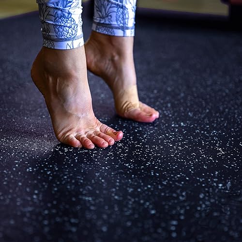 Miniatura 9 de SUPERJARE Alfombrillas de equipo de ejercicio de 0.56 pulgadas de grosor, alfombrillas de espuma EVA de 48 pies cuadrados con parte superior de