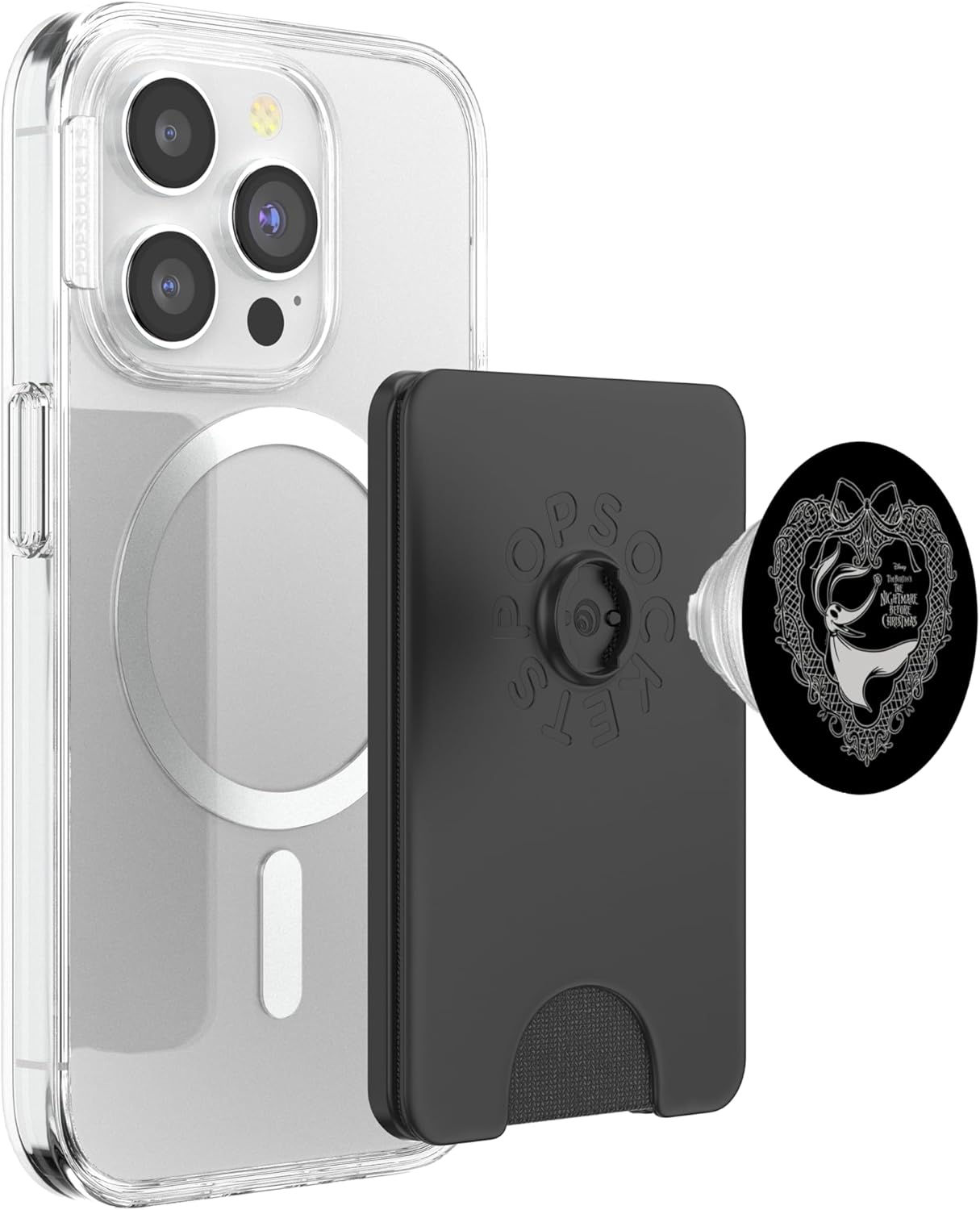 Disney - The Nightmare Before Christmas - Zero Heart Frame PopSockets PopWallet for MagSafe